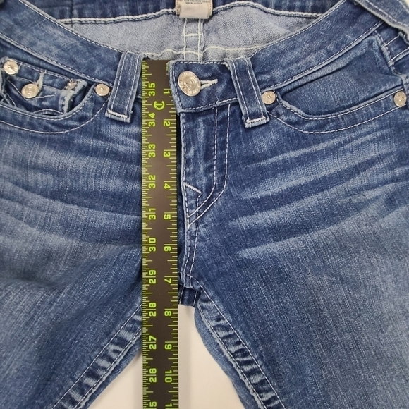 True religion Skinny Jeans Low Rise Flap Pocket Denim Medium Wash, Size 27 - Picture 14 of 16